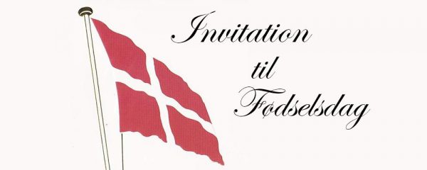 Invitation til fødselsdag med musik af Jesper Gilbert